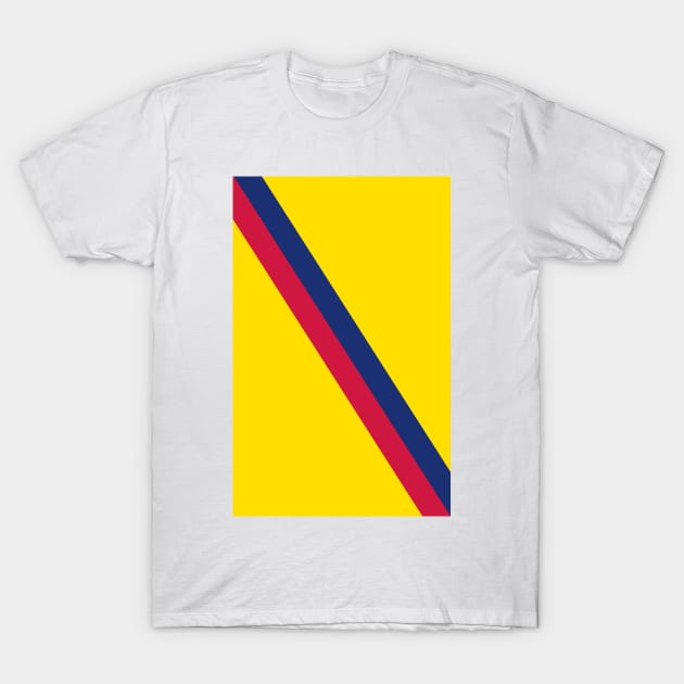 Barcelona Yellow Blue Red Sash T-Shirt by Culture-Factory